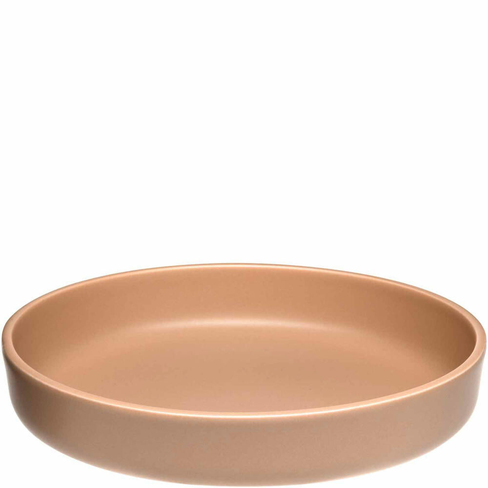 Leonardo Keramikteller Tief ROMA, Teller, Speiseteller, Pastateller, Keramik, Apricot, 20 cm, 027265