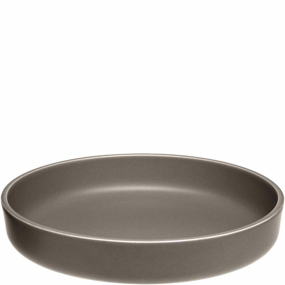 Leonardo Keramikteller Tief ROMA, Teller, Speiseteller, Pastateller, Keramik, Taupe, 20 cm, 027923