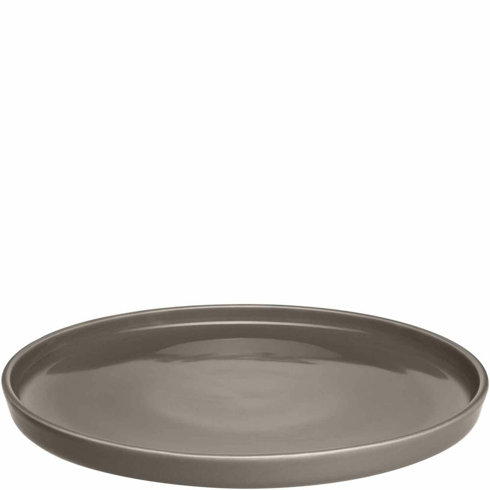 Leonardo Keramikteller ROMA, Teller, Frühstücksteller, Speiseteller, Keramik, Taupe, 22 cm, 027921