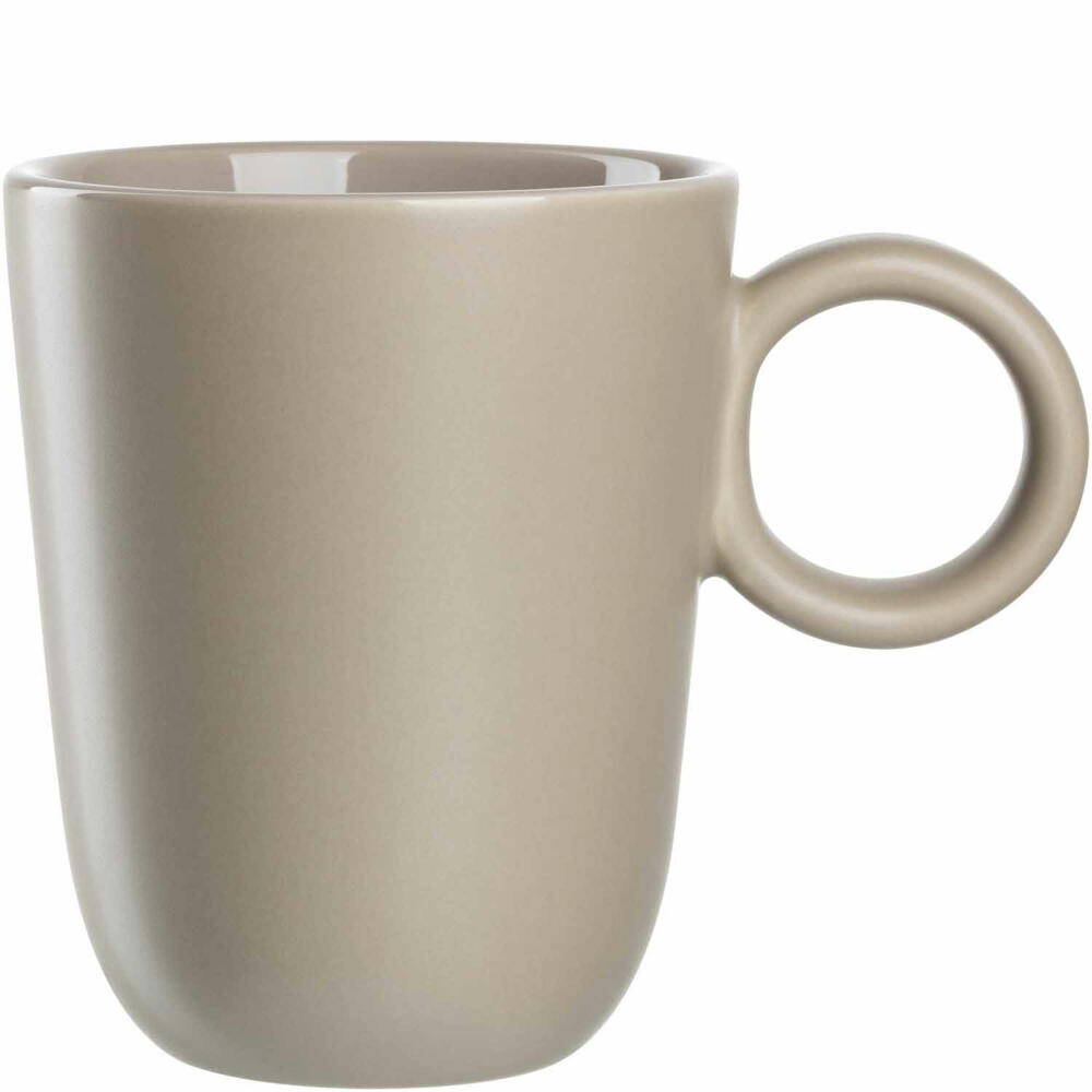 Leonardo Keramiktasse ROMA, Tasse, Becher, Keramik, Beige, 330 ml, 026366