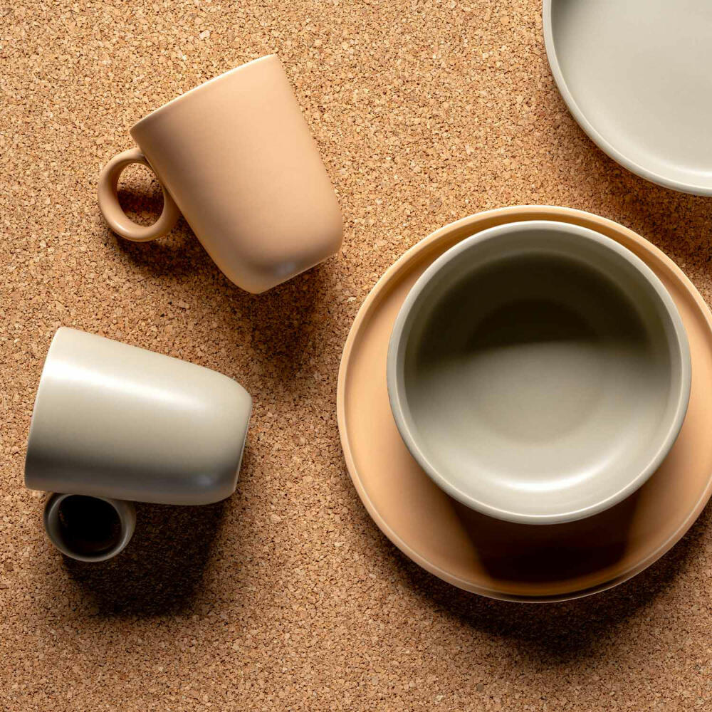 Leonardo Keramiktasse ROMA, Tasse, Becher, Keramik, Beige, 330 ml, 026366