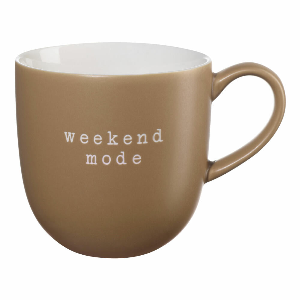 ASA Selection Henkelbecher Weekend Mode, New Bone China, Braun, 350 ml, 17061277