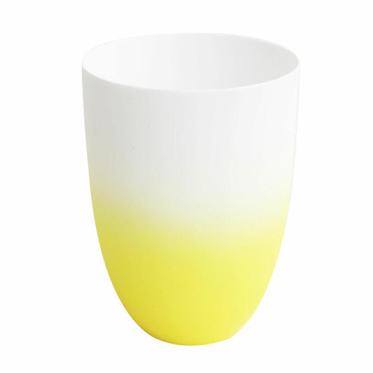 ASA Selection Neon Vase / Windlicht, Dekovase, Kerzenhalter, Porzellan, Gelb, H 12 cm, 10112129