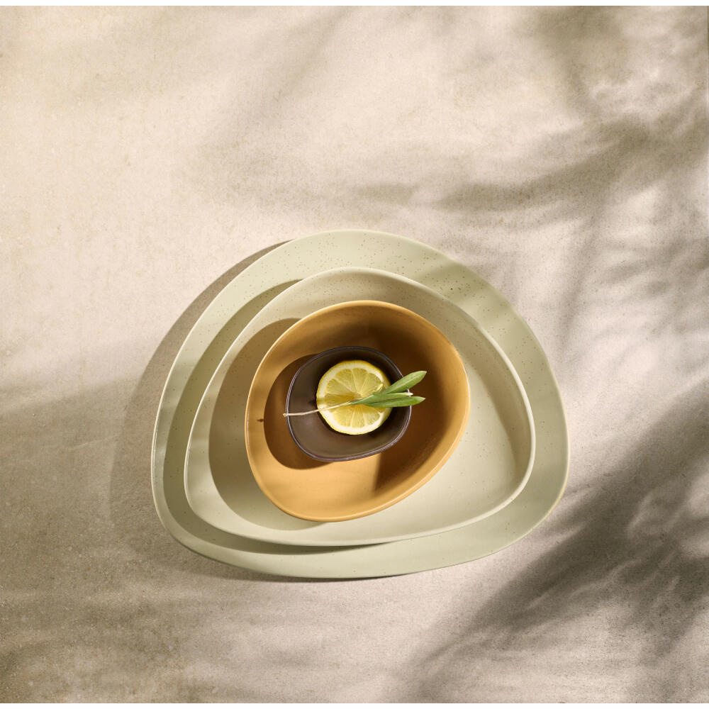 ASA Selection Cuba Panna Dessertteller, Dessert Teller, Platte, Steinzeug, Nude, 21 cm, 1211415