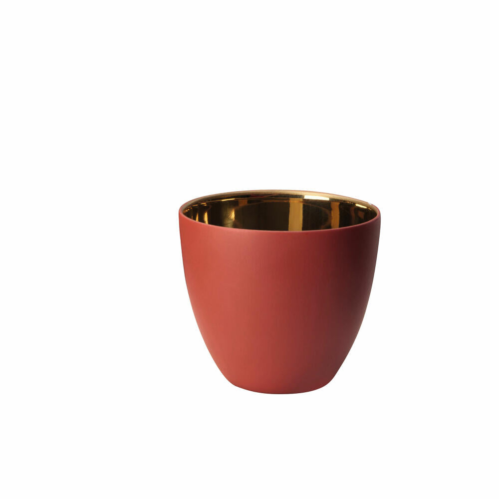 ASA Selection lantern red-gold, tealight holder, porcelain, red, 6.5 cm, 10240185