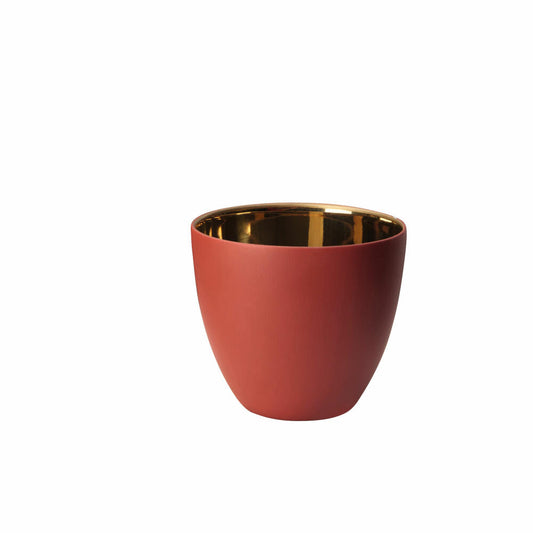 ASA Selection Windlicht rot-gold, Teelichthalter, Porzellan, Rot, 6.5 cm, 10240185