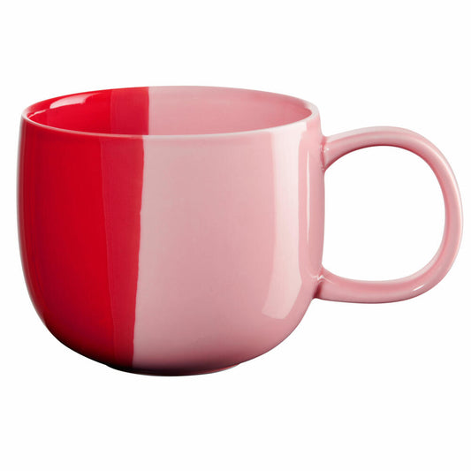 ASA Selection Joy Henkelbecher, Tasse, Kaffeebecher, Teetasse, Porzellan, Strawberry Smoothie, 400 ml, 16061286