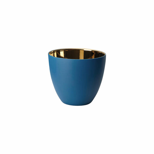 ASA Selection Windlicht blau-gold, Teelichthalter, Porzellan, Blau, 6.5 cm, 10240302