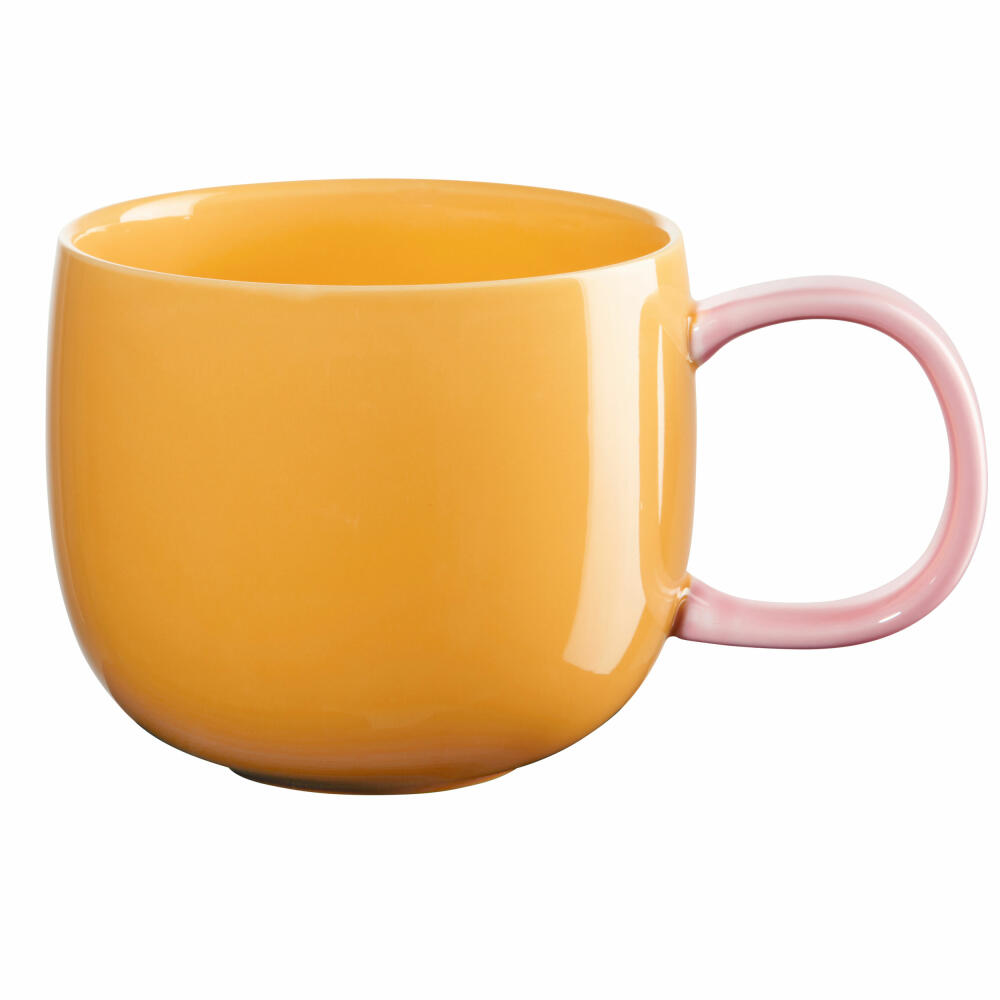 ASA Selection Joy Henkelbecher, Tasse, Kaffeebecher, Teetasse, Porzellan, Passion Fruit, 400 ml, 16090286