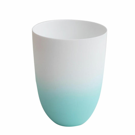 ASA Selection Neon Vase / Windlicht, Dekovase, Kerzenhalter, Porzellan, Aqua, H 12 cm, 10115129