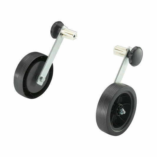 Hailo transport rollers set of 2, ladder rollers for Hailo rung ladders, plastic, black, 9944-001