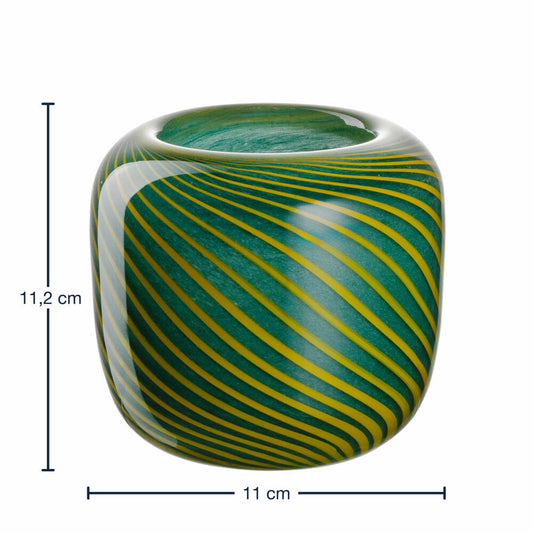 Leonardo Vase Filo Colori, Blumenvase, Dekovase, Tischvase, Glasvase, Glas, Grün, H 9.5 cm, 047512