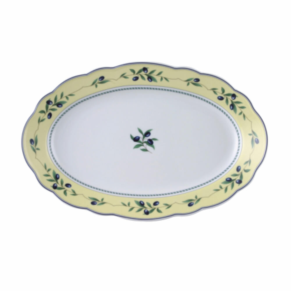 Hutschenreuther Maria Theresia Platter, Oval, Side Plate, Medley, Porcelain, Length: 38 cm, 12738