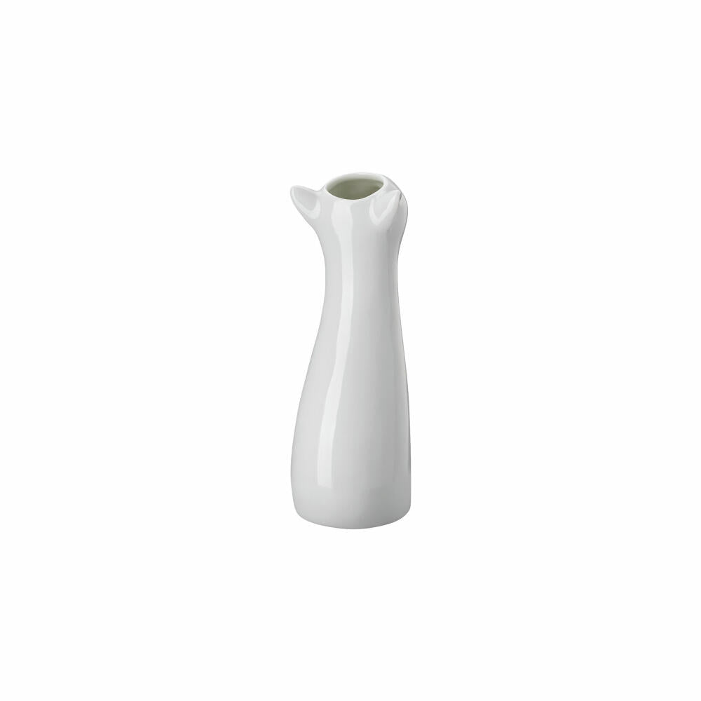 Hutschenreuther Katzen-Vase, Dekovase, Porzellan, Weiß, 14 cm, 02490-800001-26014