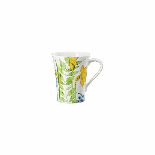 Hutschenreuther Henkelbecher Nora Wild Flowers - Osterglocke, Bone China, Mehrfarbig, 400 ml, 02048-727468-15505