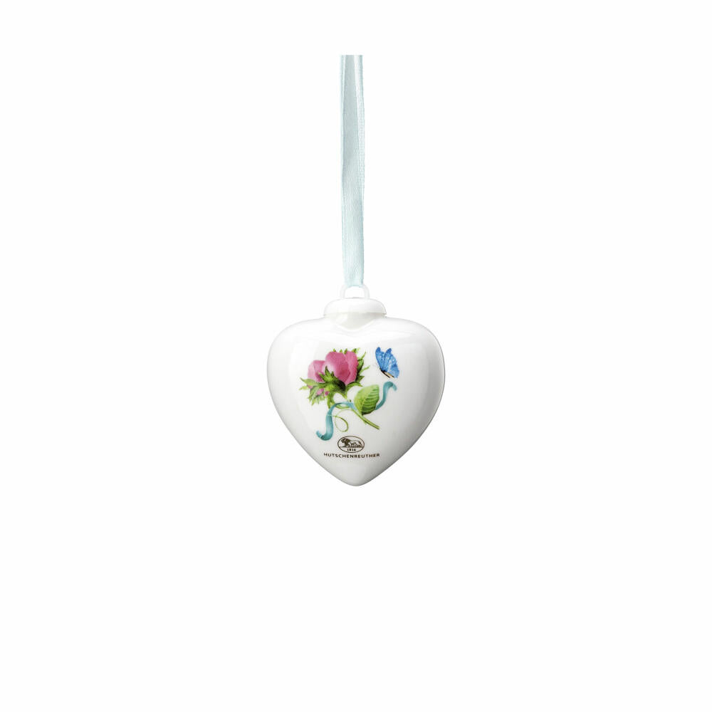 Hutschenreuther Deko-Mini-Herz Frühlingsgrüße - Anemone, Porzellan, Mehrfarbig, 5.4 cm, 02256-727121-27840