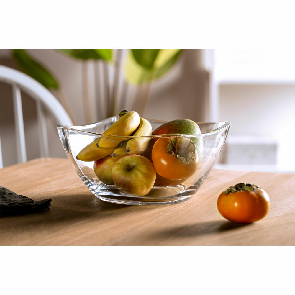 Leonardo Schale Piazza, Schüssel, Desserschale, Snackschale, Salatschüssel, Glas, 23 cm, 024409