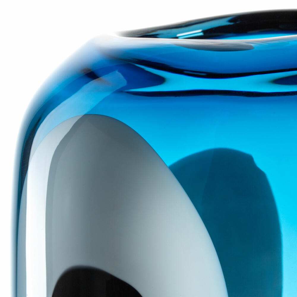 Leonardo Vase Occhi Blu, Blumenvase, Dekovase, Glasvase, Glas, H 36 cm, 047511