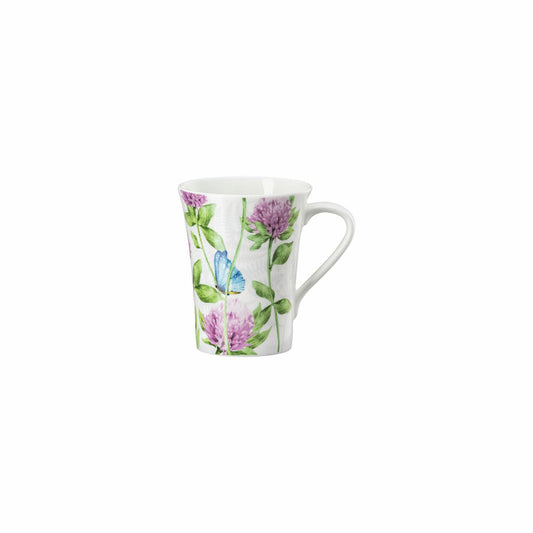Hutschenreuther Henkelbecher Nora Wild Flowers - Klee, Bone China, Mehrfarbig, 400 ml, 02048-727469-15505