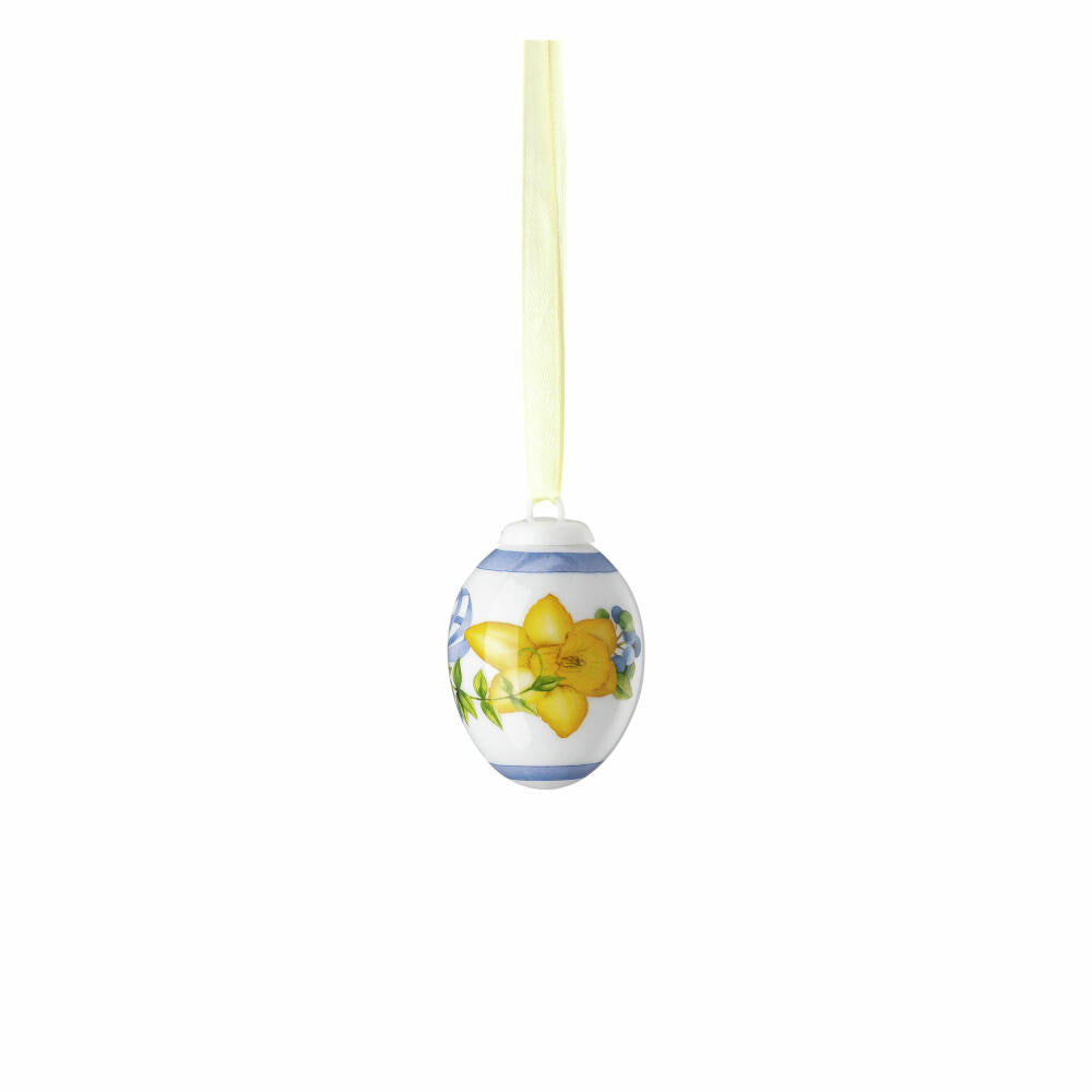 Hutschenreuther Deko-Mini-Ei Frühlingswiese - Narzisse Gelb, Porzellan, Mehrfarbig, 5.2 cm, 02254-723595-27956