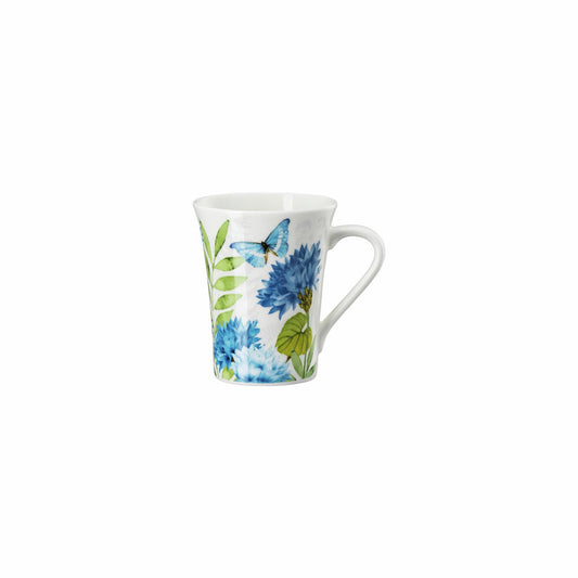 Hutschenreuther Henkelbecher Nora Wild Flowers - Kornblume, Bone China, Mehrfarbig, 400 ml, 02048-727466-15505
