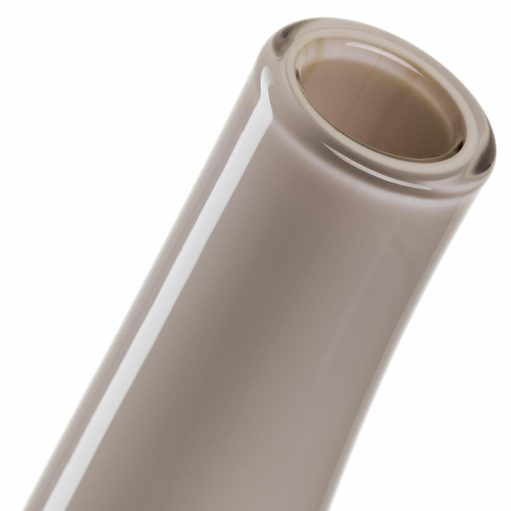 Leonardo Vase Arco, Blumenvase, Dekovase, Tischvase, Glas, Taupe Opac, H 25 cm, 045270