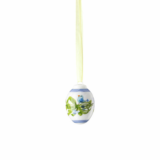 Hutschenreuther Deko-Mini-Ei Frühlingswiese - Narzisse Weiß, Porzellan, Mehrfarbig, 5.2 cm, 02254-723594-27956