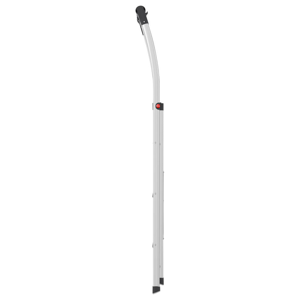 Hailo stepladder K100 TopLine, household ladder, aluminum, silver, 3 steps, 4303-301