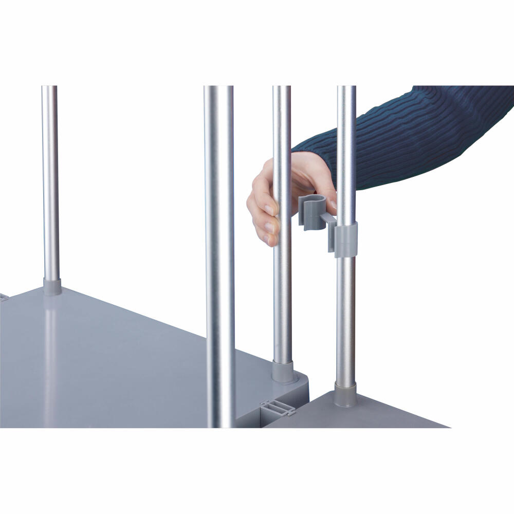 Hailo Müllsackständer ProfiLine MSS XXXL, Abfalleimer, Müllsackhalter, Aluminium, 120 L, 0912-210