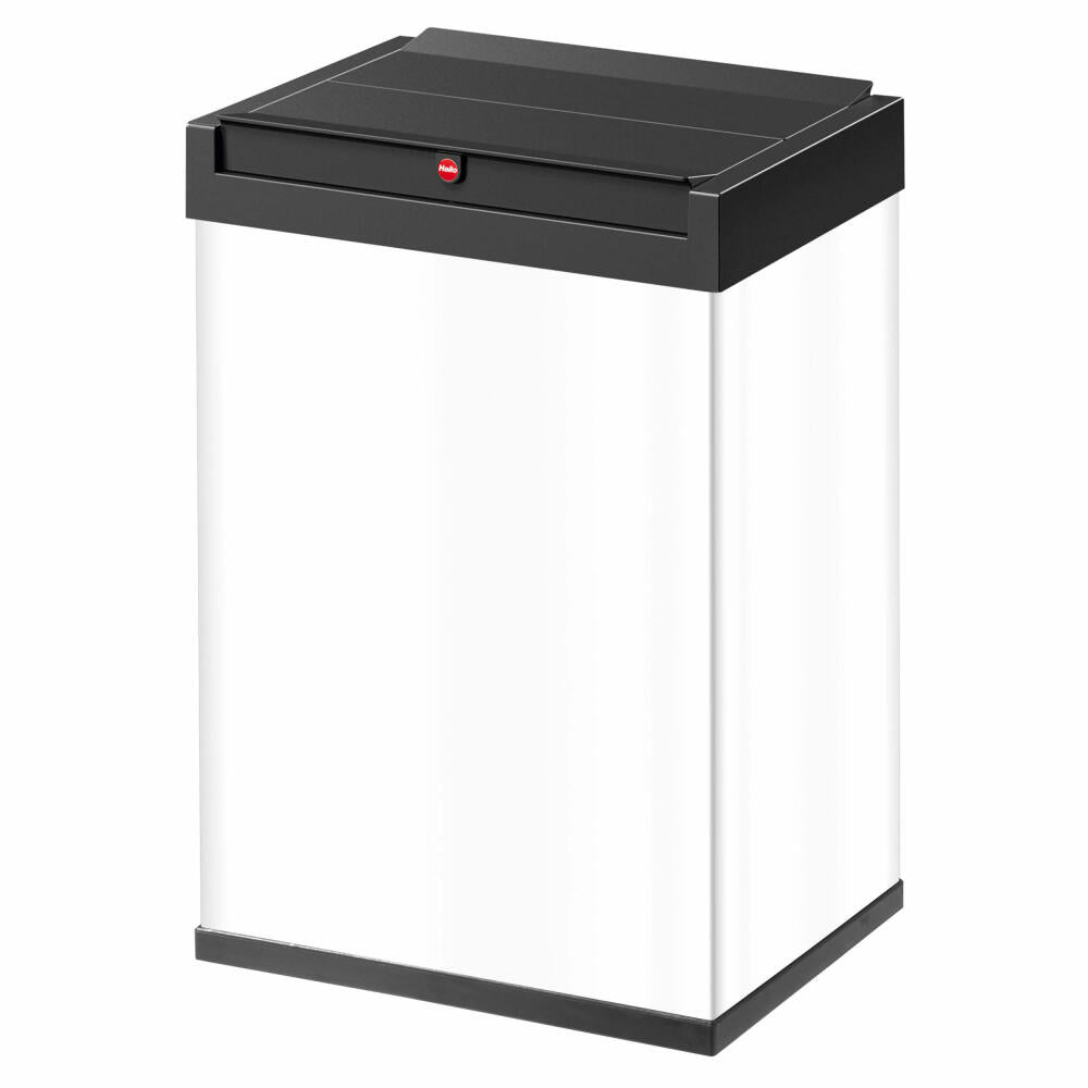 Hailo Big-Box Swing L trash can, large-capacity trash can, waste bin, sheet steel, white, 35 L, 0840-131