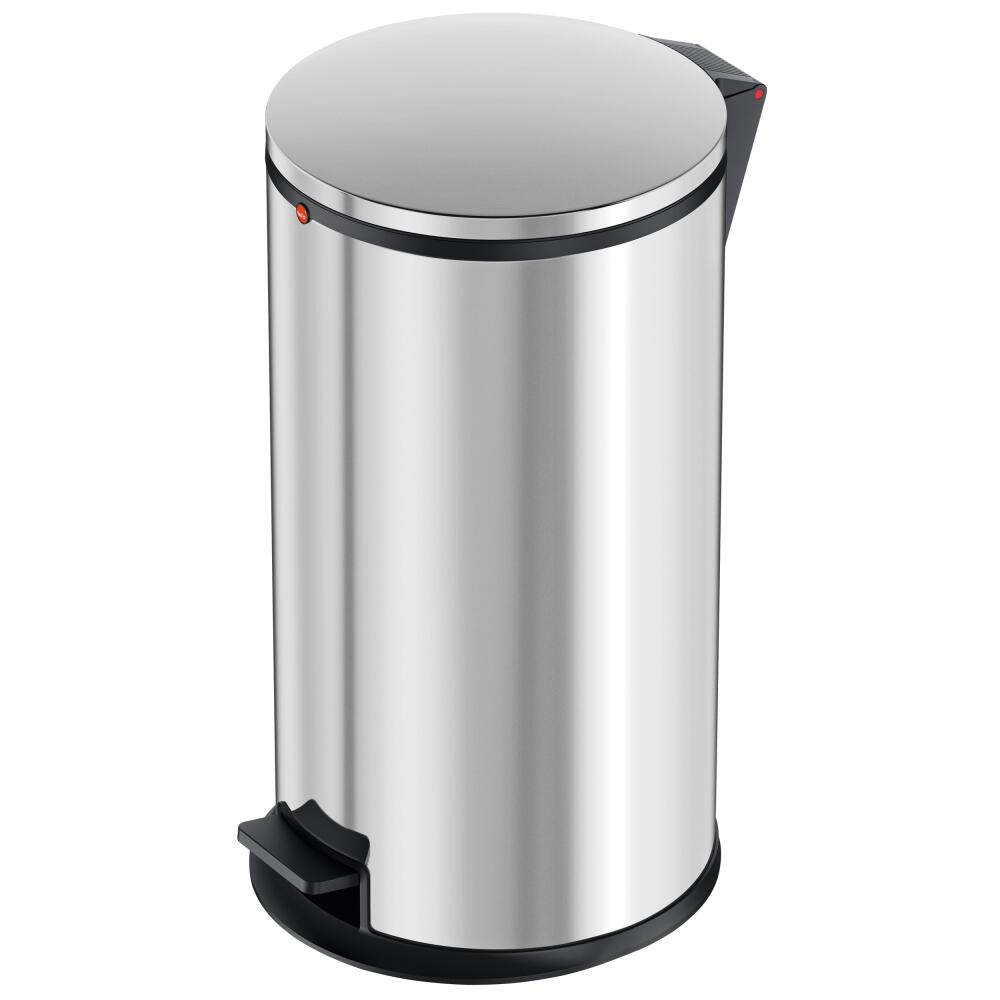 Hailo pedal bin Pure L, trash can, stainless steel, silver, 20 L, 0530-011