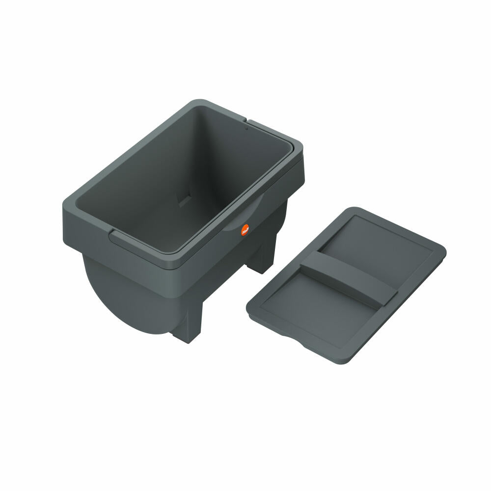 Hailo Öko Mini, trash can, waste bin, compost bin, storage container, plastic, anthracite, 4 L, 0430-010