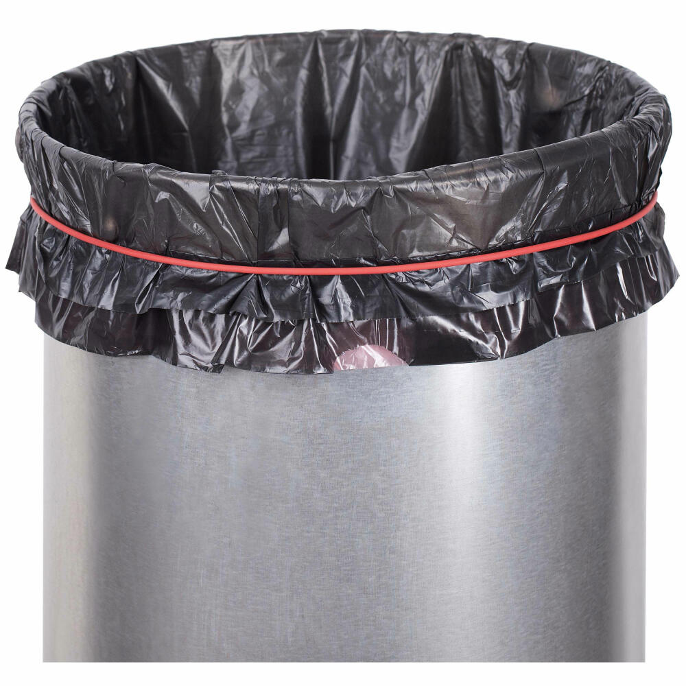 Hailo pedal bin Pure L, waste bin, trash can, sheet steel, red, 25 L, 0530-040