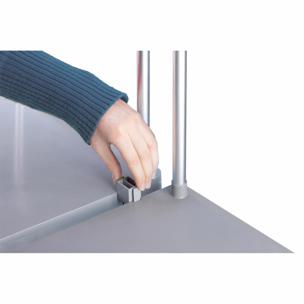 Hailo Müllsackständer ProfiLine MSS XXXL, Abfalleimer, Müllsackhalter, Aluminium, 120 L, 0912-210