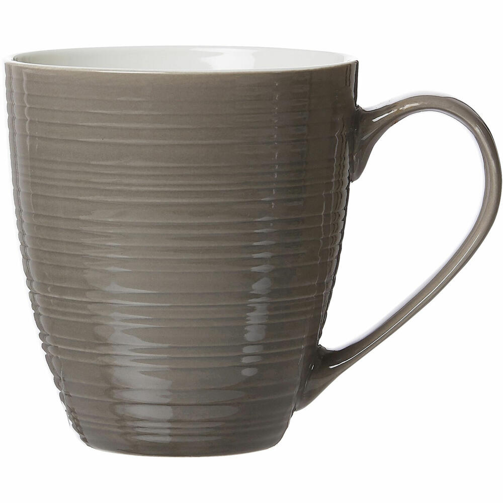 Ritzenhoff & Breker Suomi Jumbo-Tasse, Kaffeetasse, Becher, Porzellan, Braun, 550 ml, 59823