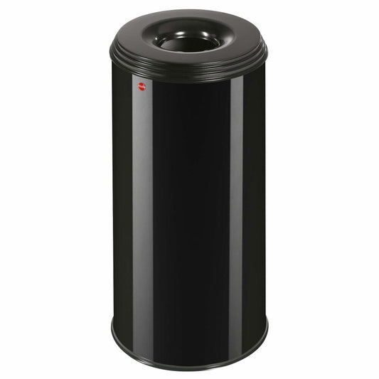 Hailo flame-extinguishing wastepaper basket ProfiLine Safe XL, waste bin, trash can, sheet steel, black, 45 L, 0950-732