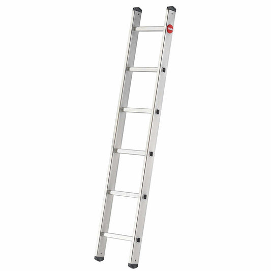 Hailo leaning ladder S60 ProfiStep uno, rung ladder, ladder, aluminum, silver, 6 rungs, 7106-007