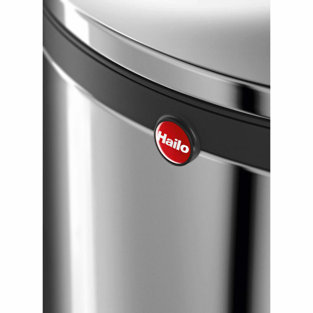 Hailo cosmetic bin Pure S, pedal bin, waste bin, stainless steel, 3 L, 0504-010