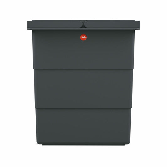 Hailo FlexBox S, trash can, waste bin, suitable for outdoor use, plastic, anthracite, 7 L, 0420-100