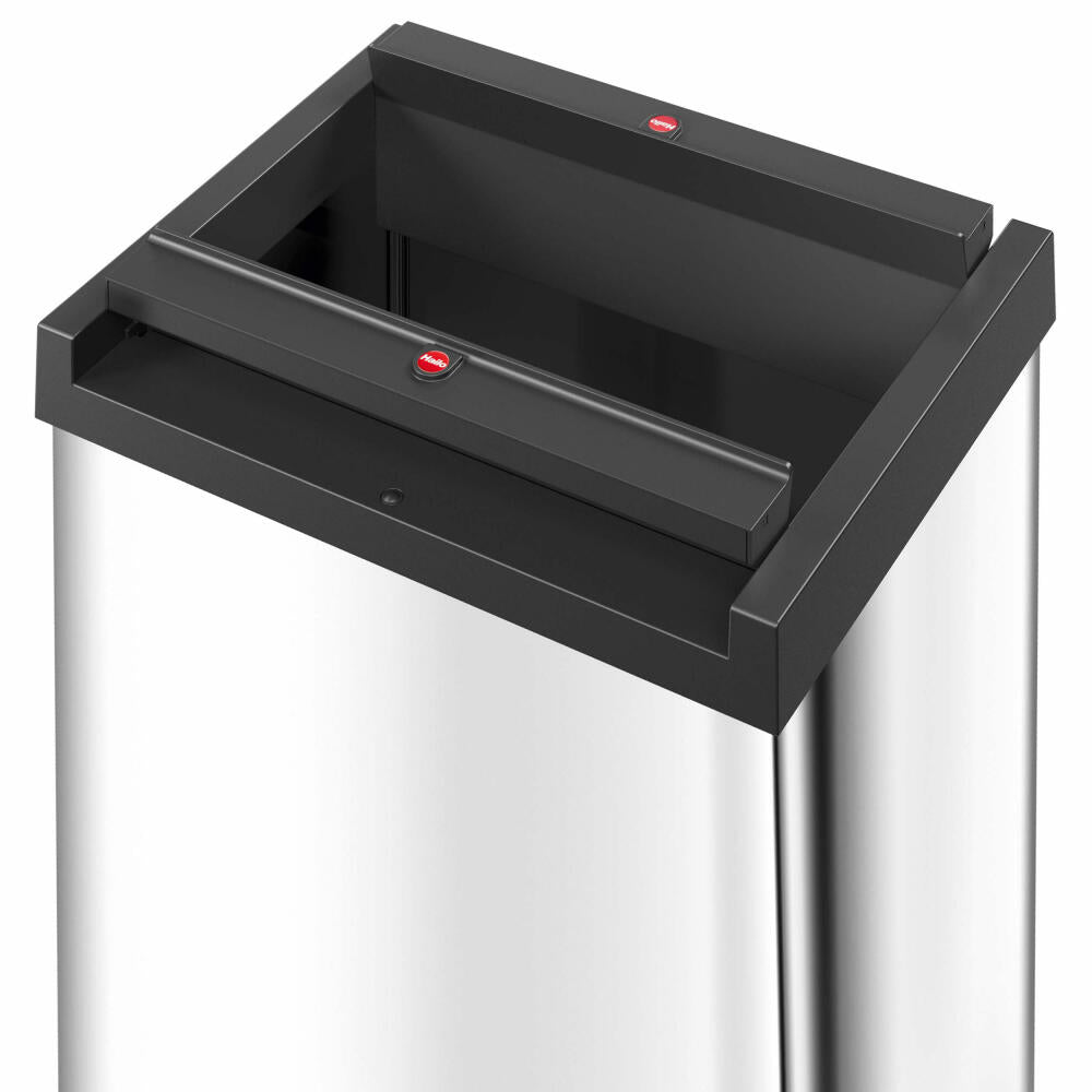 Hailo Big-Box Swing L trash can, large-capacity trash can, waste bin, sheet steel, white, 35 L, 0840-131