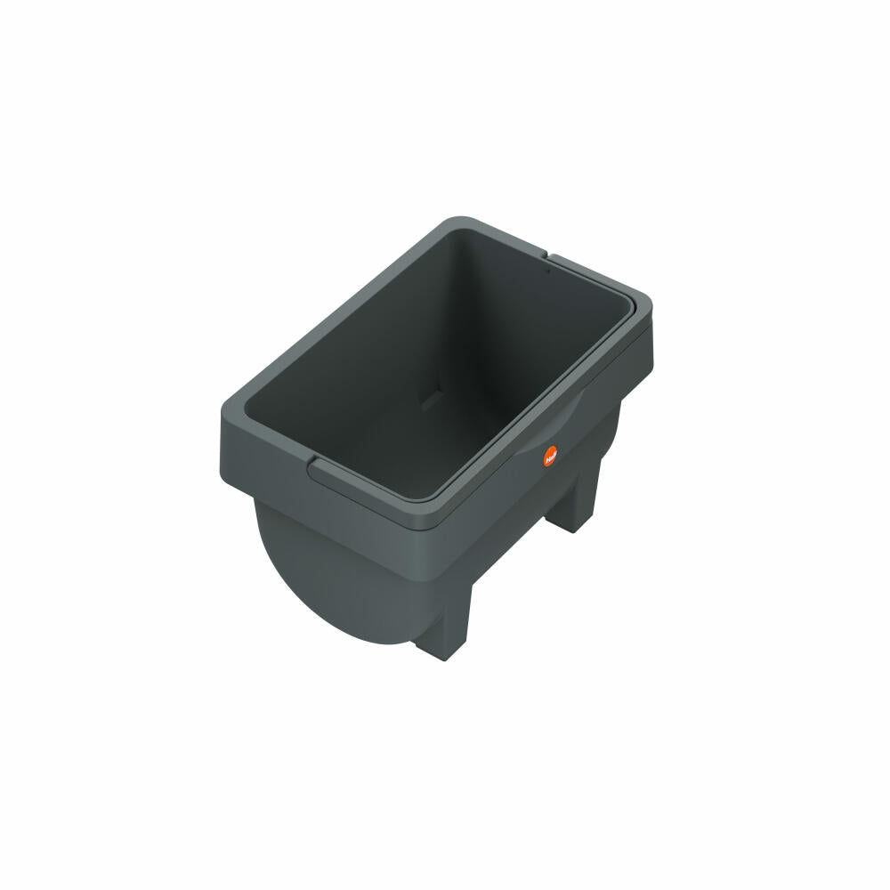 Hailo Öko Mini, trash can, waste bin, compost bin, storage container, plastic, anthracite, 4 L, 0430-010