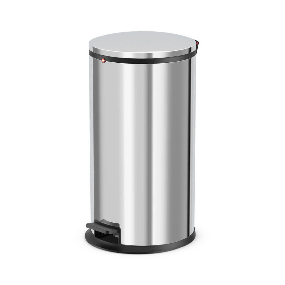 Hailo pedal bin Pure L, trash can, stainless steel, silver, 20 L, 0530-011