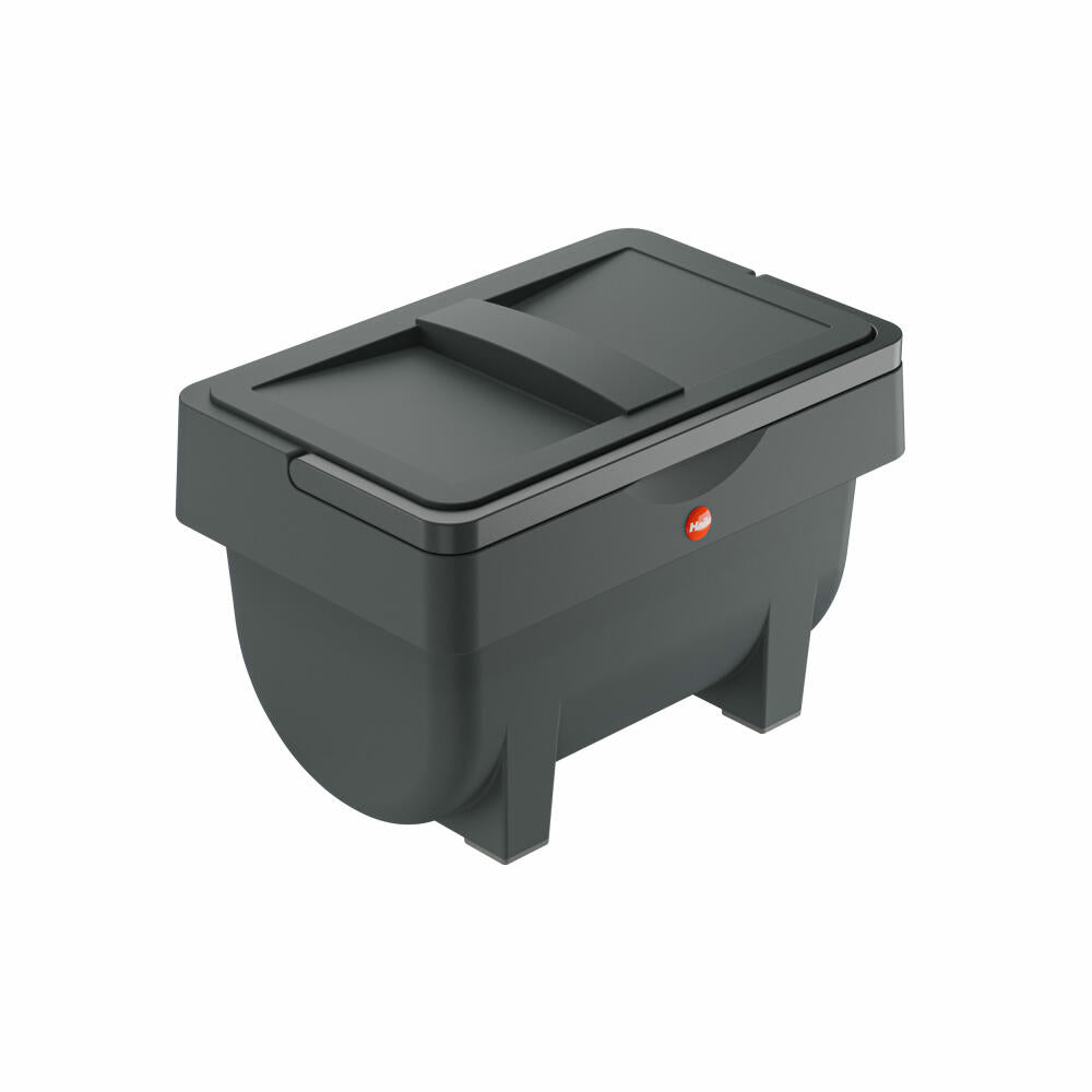 Hailo Öko Mini, trash can, waste bin, compost bin, storage container, plastic, anthracite, 4 L, 0430-010