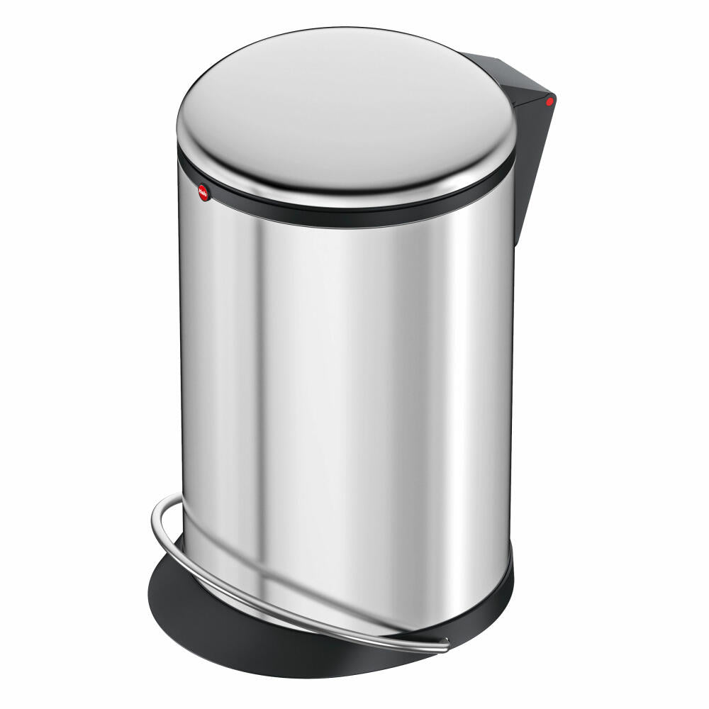 Hailo pedal bin Harmony M, waste bin, trash can, stainless steel, 12 L, 0515-010