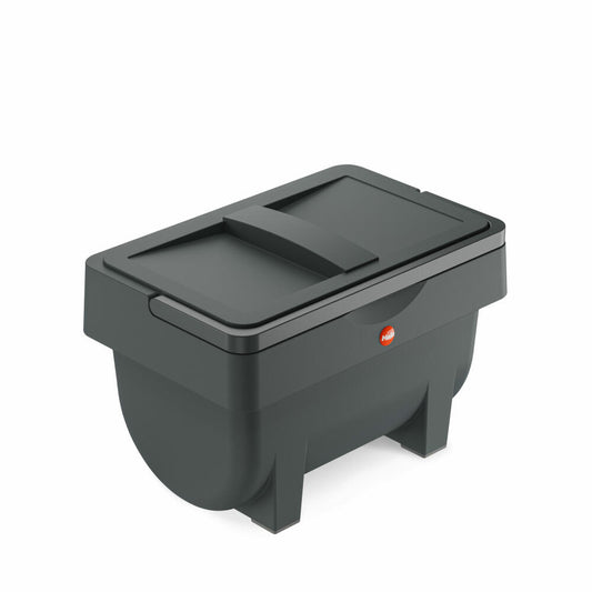 Hailo Öko Mini, trash can, waste bin, compost bin, storage container, plastic, anthracite, 4 L, 0430-010