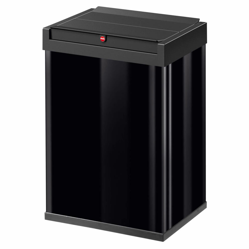 Hailo Big-Box Swing L trash can, large-capacity trash can, waste bin, sheet steel, black, 35 L, 0840-141