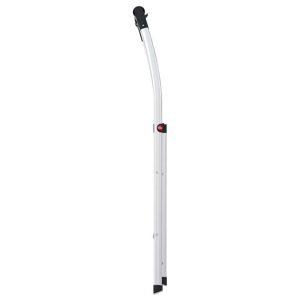 Hailo stepladder K100 TopLine, household ladder, aluminum, silver, 2 steps, 4302-301