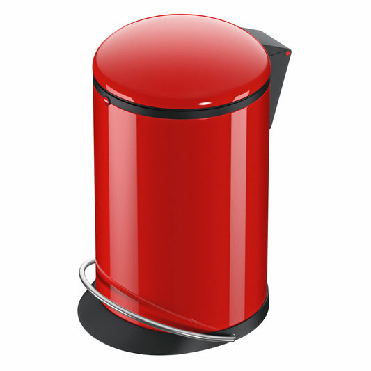 Hailo Harmony M pedal bin, waste bin, trash can, sheet steel, red, 12 L, 0515-040