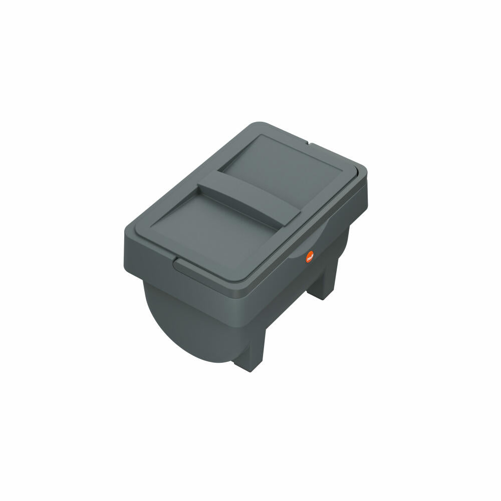 Hailo Öko Mini, trash can, waste bin, compost bin, storage container, plastic, anthracite, 4 L, 0430-010