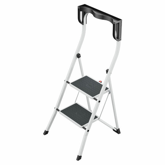 Hailo stepladder K75 ComfortLine, folding ladder, ladder, 2 steps, aluminum, 4342-300